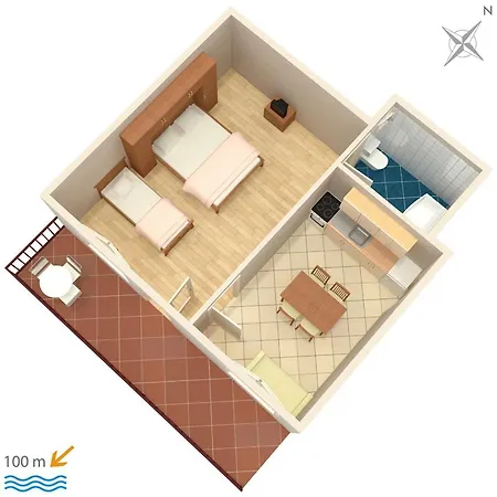 2608a Apartman Baška Voda